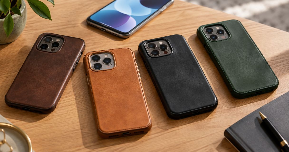 Beste 5 leren hoesjes voor de iPhone 17 in 2026