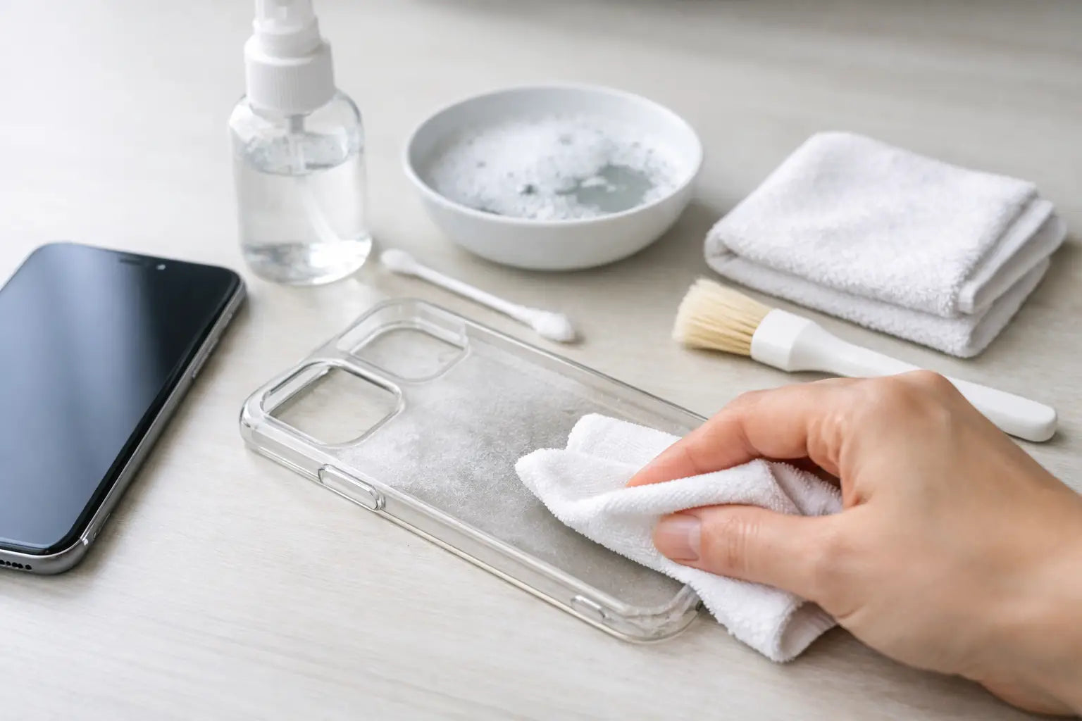 Telefoonhoesje schoonmaken zonder schade
