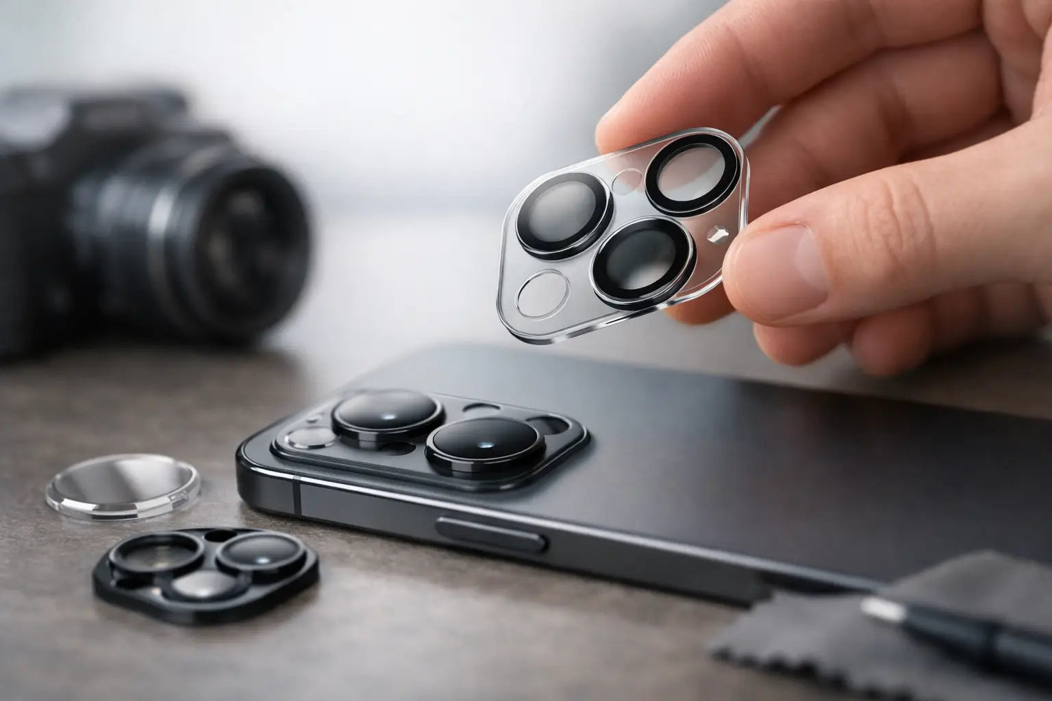 Handleiding voor camera lens protectors