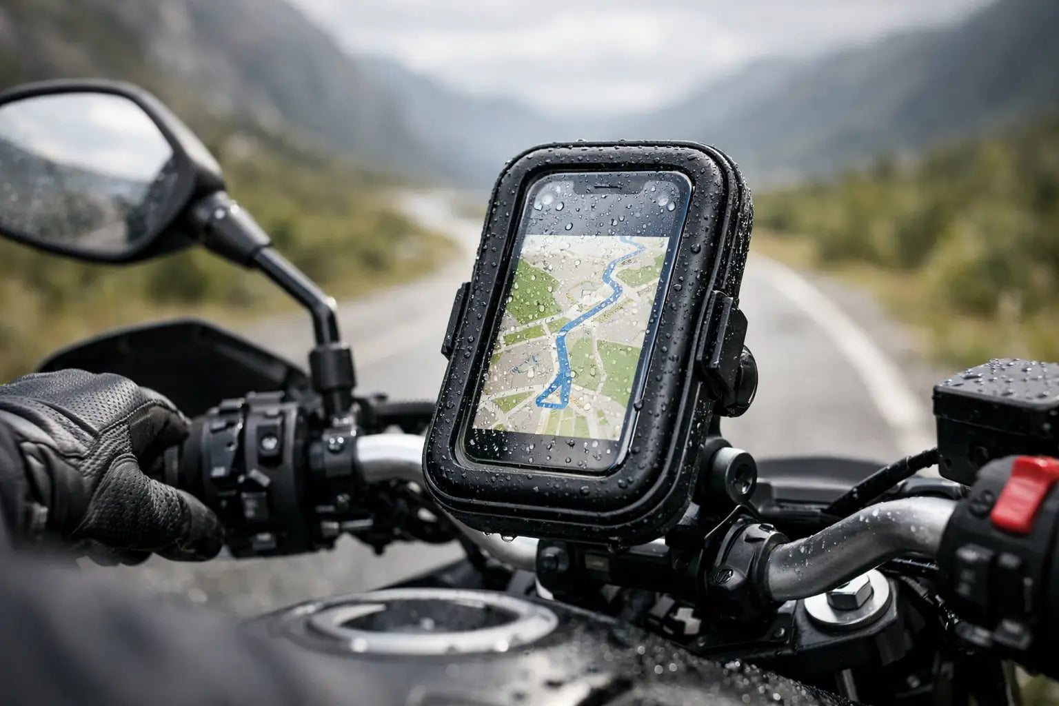 Telefoonhouder voor motor waterdicht kiezen