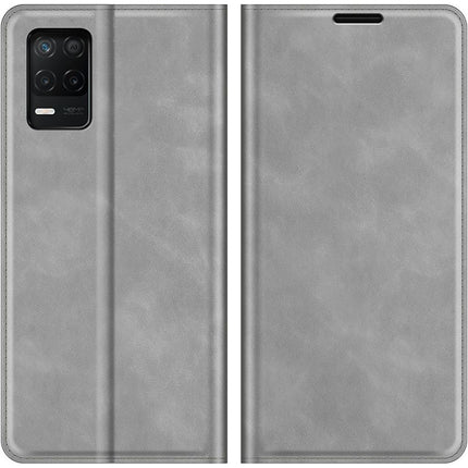Realme 8 5G - Magnetic Wallet Case - Grey