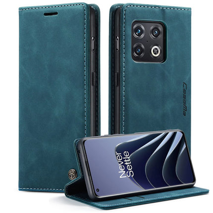 Caseme Case OnePlus 10 Pro - Retro Wallet Case - Blue