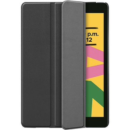iPad 2021 (9th Gen)/2020 (8th Gen)/iPad 2019 (7th Gen) - TriFold Smart Book Case - Black