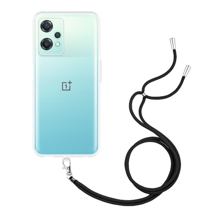 Lanyard Case - OnePlus Nord CE 2 Lite - Soft TPU Protective Cover with Necklace - Clear