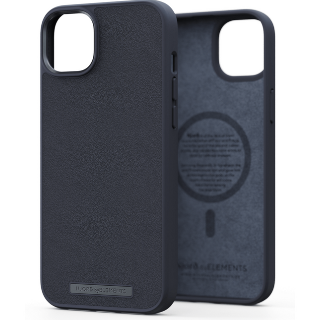 Njord Collections Case iPhone 14 Plus - Genuine Leather - Black