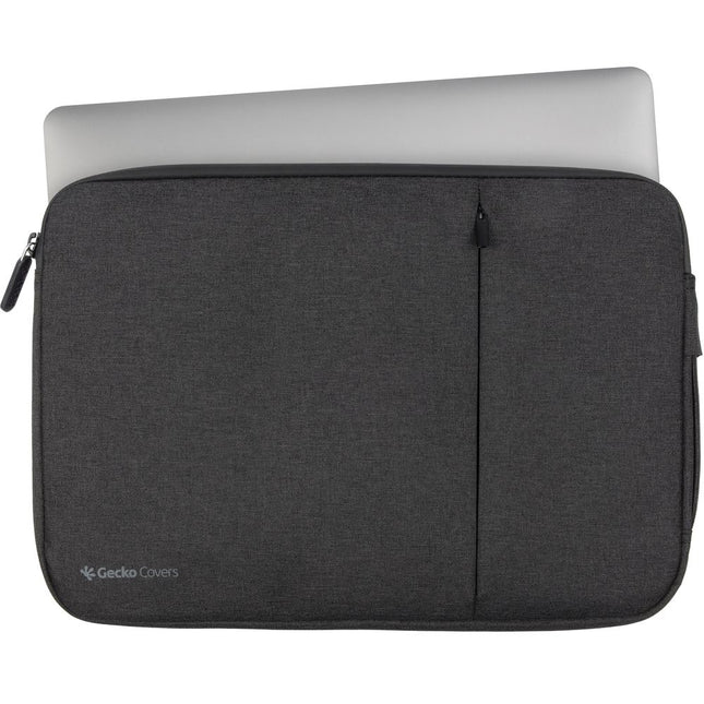 Gecko Covers Universal Eco Laptop Case - 11 inch - Zipper Sleeve - 100% GRS - Black