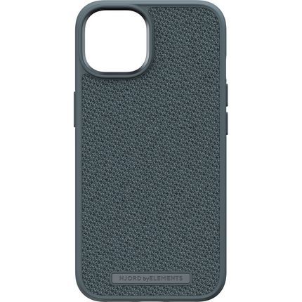 Njord Collections Case iPhone 14 Plus - Fabric Tonal - Dark Grey