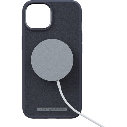 Njord Collections Case iPhone 14 Plus - Genuine Leather - Black