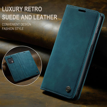Caseme Case OnePlus 10 Pro - Retro Wallet Case - Blue