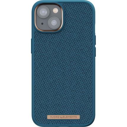 Njord Collections Case iPhone 14 Plus - Fabric Tonal - Deep Sea