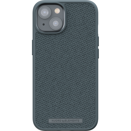 Njord Collections Case iPhone 14 Plus - Fabric Tonal - Dark Grey