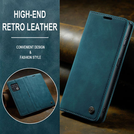 Caseme Case OnePlus 10 Pro - Retro Wallet Case - Blue