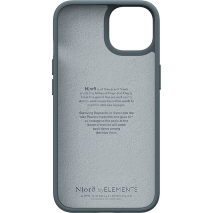Njord Collections Case iPhone 14 Plus - Fabric Tonal - Dark Grey