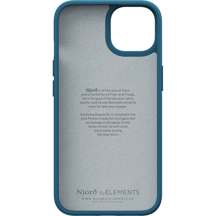 Njord Collections Case iPhone 14 Plus - Fabric Tonal - Deep Sea