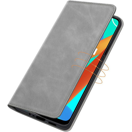 Realme 8 5G - Magnetic Wallet Case - Grey