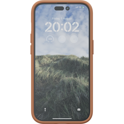 Njord Collections Case iPhone 14 Pro Max - Genuine Leather - Cognac