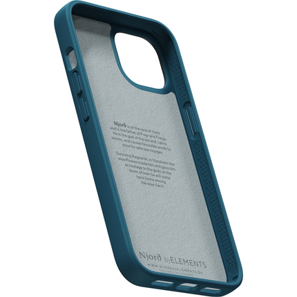 Njord Collections Case iPhone 14 Plus - Fabric Tonal - Deep Sea