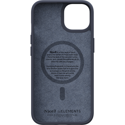 Njord Collections Case iPhone 14 Plus - Genuine Leather - Black