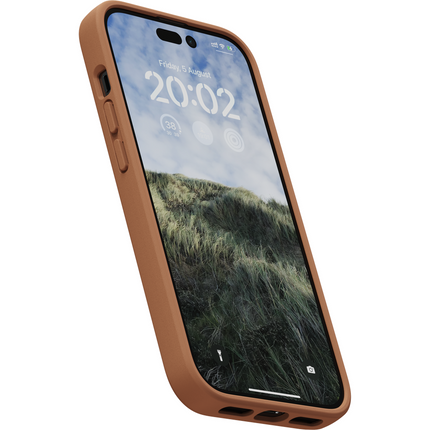 Njord Collections Case iPhone 14 Pro Max - Genuine Leather - Cognac