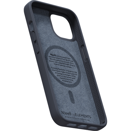 Njord Collections Case iPhone 14 Plus - Genuine Leather - Black