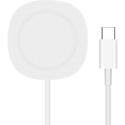 Magnetic Wireless Charger Pad - compatible with magsafe cases - White
