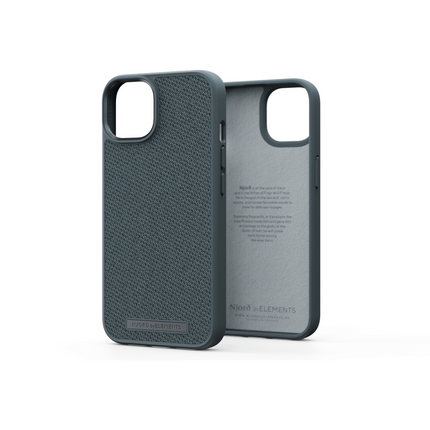 Njord Collections Case iPhone 14 Plus - Fabric Tonal - Dark Grey
