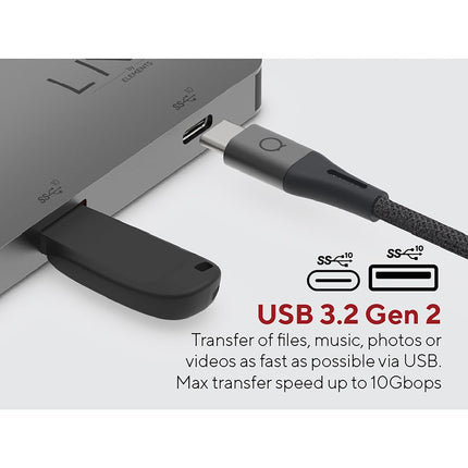 LINQ Connects 7in2 Pro USB-C 10Gbps Multiport Hub with Dual 4K HDMI and Ethernet for MacBook M1/M2