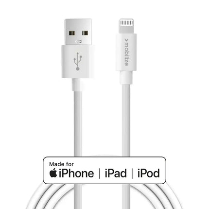 Mobilize Cable Usb To Apple Mfi Lightning 1M. 12W White Mobilize