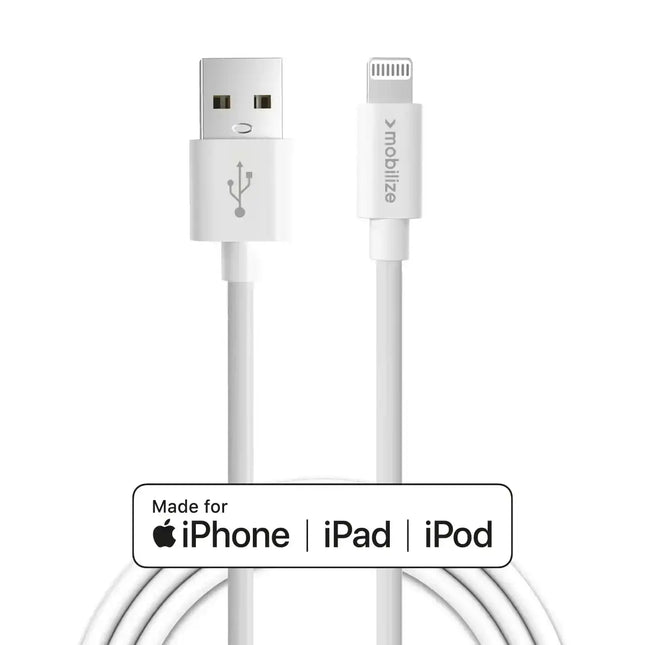 Mobilize Cable Usb To Apple Mfi Lightning 1M. 12W White Mobilize