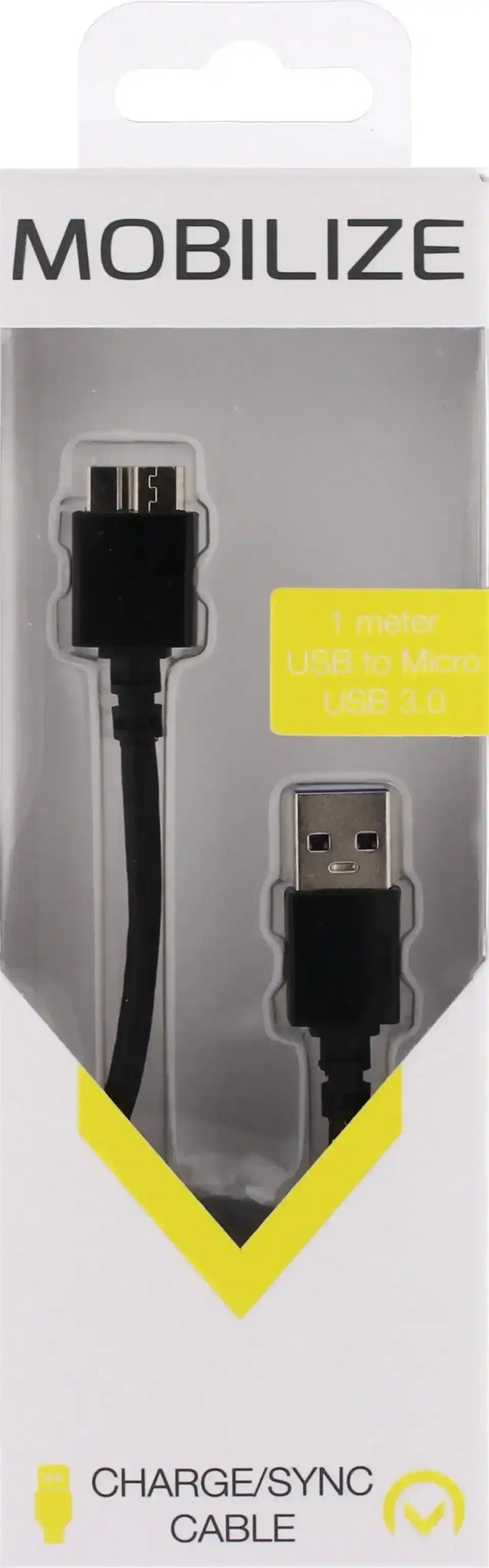 Mobilize Cable Usb To Micro Usb 3.0 1M. Black Mobilize