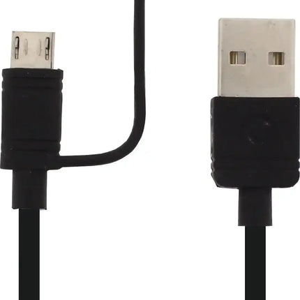 Mobilize 2In1 Cable Usb To Apple Mfi Lightning Or Micro Usb 1.5M. Black Mobilize