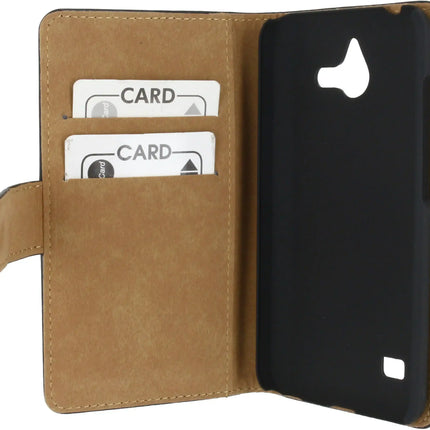 Mobilize Slim Wallet Book Case Huawei Ascend Y550 Black Mobilize