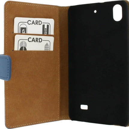 Mobilize Slim Wallet Book Case Huawei Ascend G620S Blue Mobilize