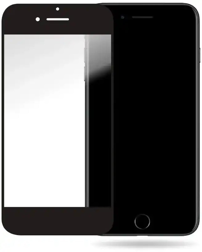 Mobilize Glass Screen Protector - Black Frame - Apple Iphone 6/6S Mobilize