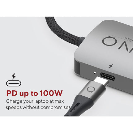 LINQ Connects 7in2 Pro USB-C 10Gbps Multiport Hub with Dual 4K HDMI and Ethernet for MacBook M1/M2