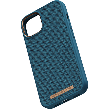 Njord Collections Case iPhone 14 Plus - Fabric Tonal - Deep Sea