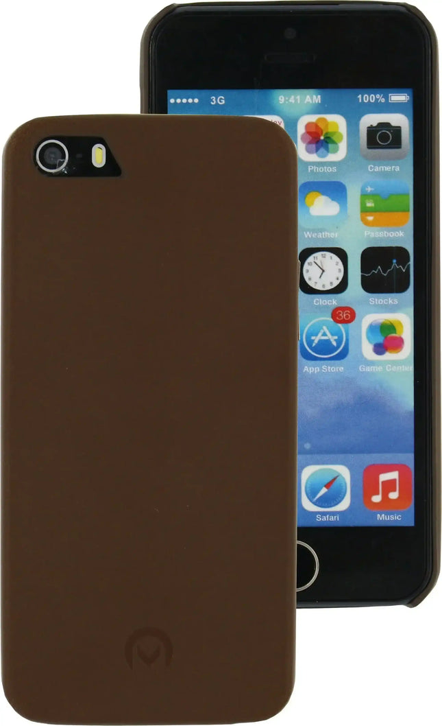 Mobilize Slim Leather Case Apple Iphone 5/5S/Se Brown Mobilize