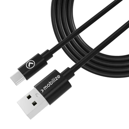 Mobilize Charge/Sync Cable Usb-C 1M. 15W Black Mobilize