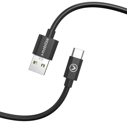 Mobilize Charge/Sync Cable Usb-C 1M. 15W Black Mobilize