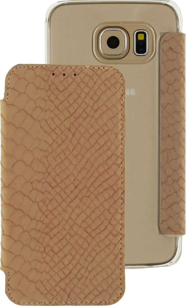 Mobilize Slim Booklet Samsung Galaxy S6 Soft Snake Creamy Rose Mobilize
