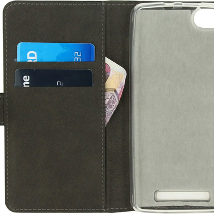 Mobilize Classic Gelly Wallet Book Case Wiko Lenny3 Black Mobilize