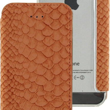 Mobilize Slim Gelly Booklet Apple Iphone 5/5S/Se Soft Snake Apricot Mobilize