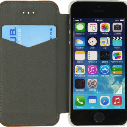 Mobilize Slim Gelly Booklet Apple Iphone 5/5S/Se Soft Snake Apricot Mobilize