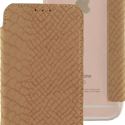Mobilize Slim Gelly Booklet Apple Iphone 6/6S Soft Snake Creamy Rose Mobilize