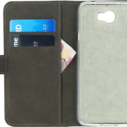 Mobilize Classic Gelly Wallet Book Case Huawei Y5 Ii/Y6 Ii Compact Black Mobilize