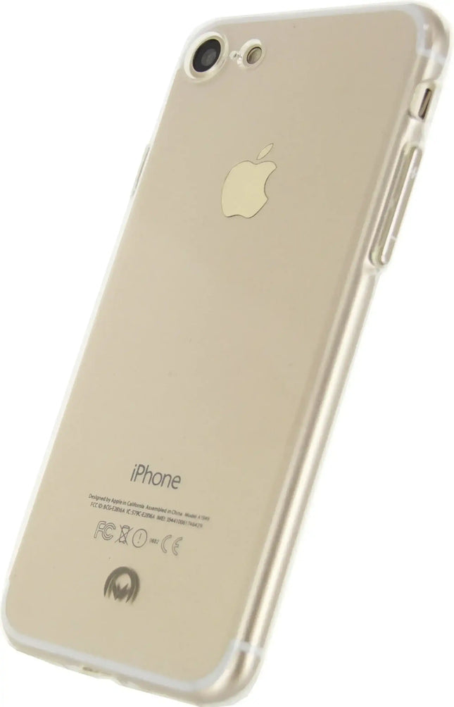 Mobilize Deluxe Gelly Case Apple Iphone 7/8/Se (2020/2022) Clear Gold Button Mobilize