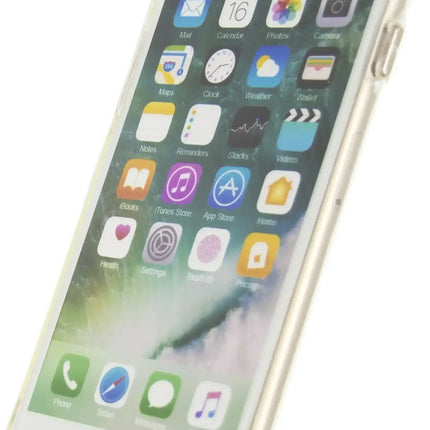 Mobilize Deluxe Gelly Case Apple Iphone 7/8/Se (2020/2022) Clear Gold Button Mobilize