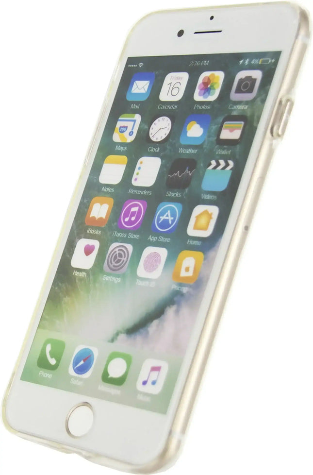 Mobilize Deluxe Gelly Case Apple Iphone 7/8/Se (2020/2022) Clear Gold Button Mobilize