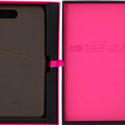 Senza Raw Leather Cover With Card Slot Apple Iphone 7 Plus/8 Plus Chestnut Brown Senza