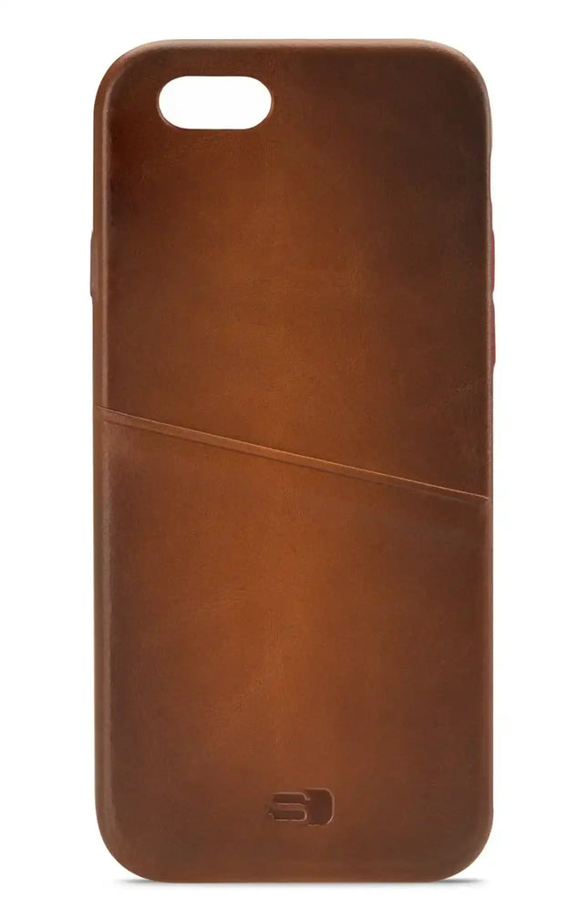 Senza Desire Leather Cover With Card Slot Apple Iphone 6/6S Burned Cognac Senza